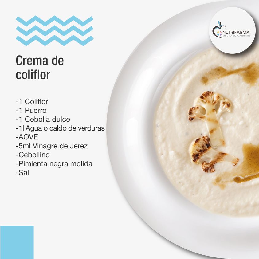 Crema de coliflor | Nutrición en Albacete